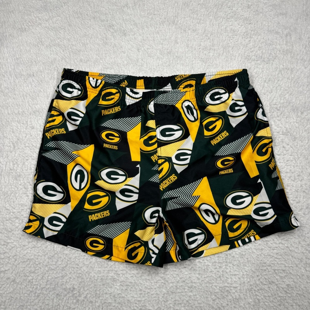 Green Bay Packers NFL‎ Team Apparel Lined Swim Trunks Suit Men's Size XL